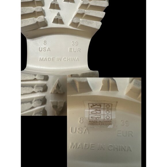 Jeffrey Campbell Biggie_2 Clog Womens 8 Off-White Lug Sole Platform Slip-On Shoe - Picture 9 of 9